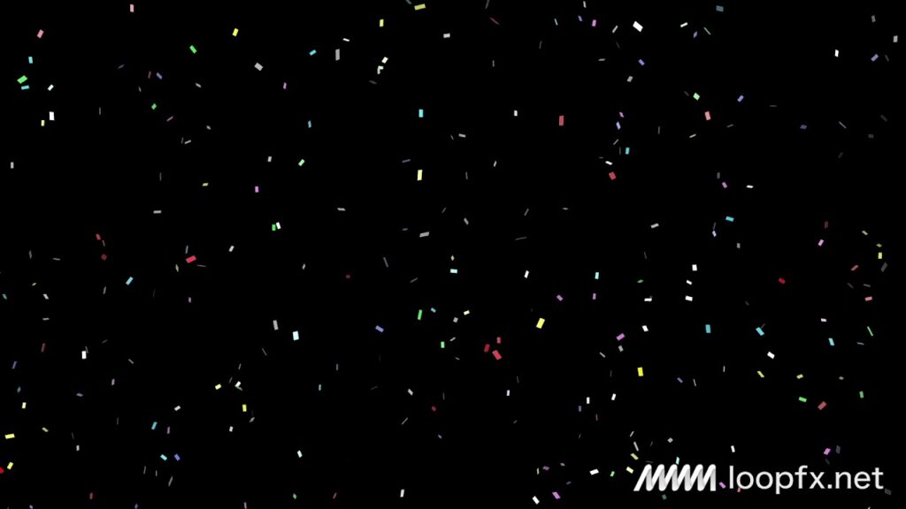 舞う紙吹雪の動画素材