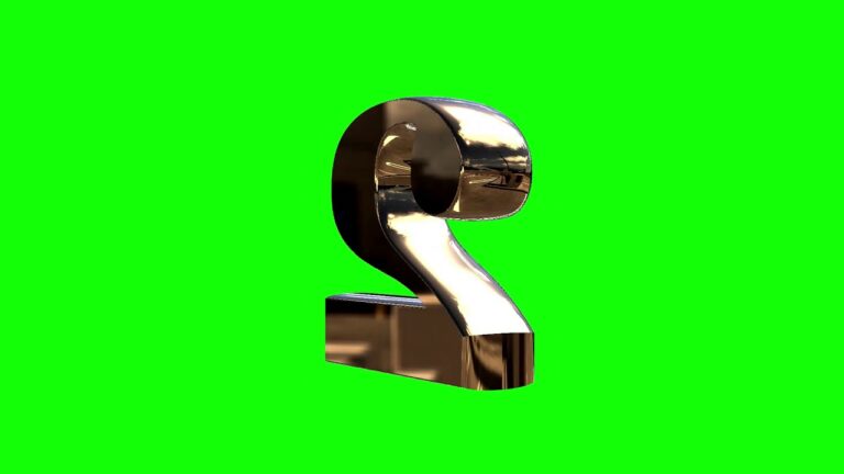 数字「2」の立体テキスト素材
