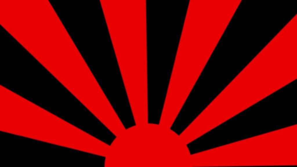 赤いサークル状の背景ループの動画素材