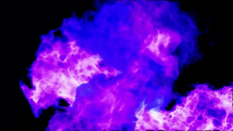 紫の爆発エフェクト素材