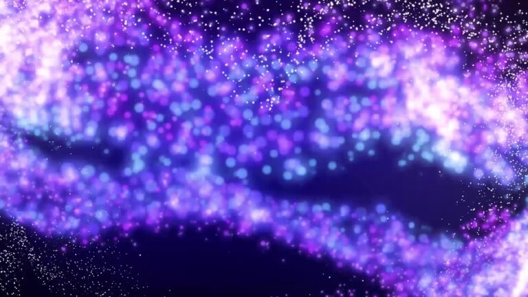 紫の光の粒子エフェクト素材