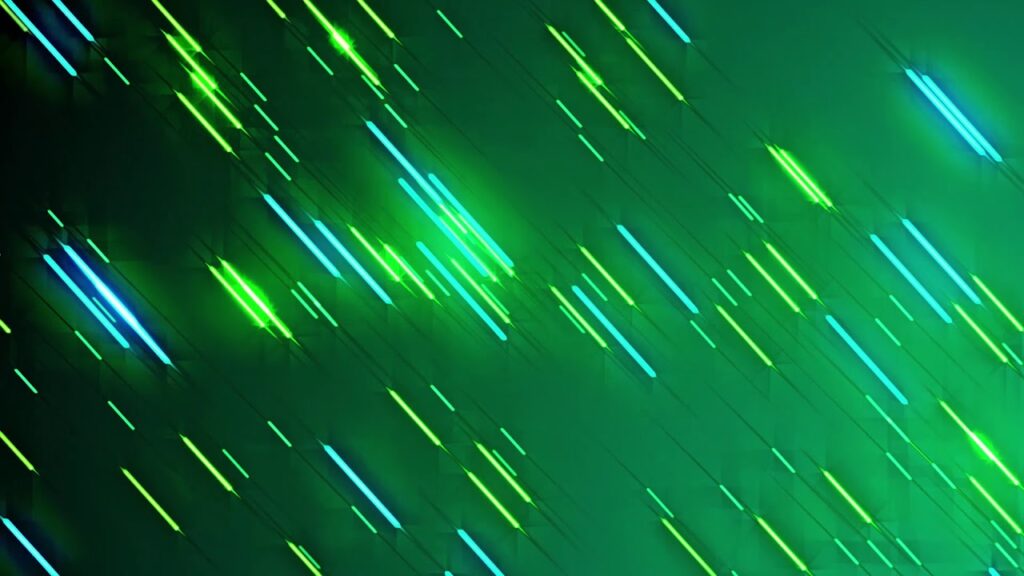 緑のネオン風の背景ループの動画素材