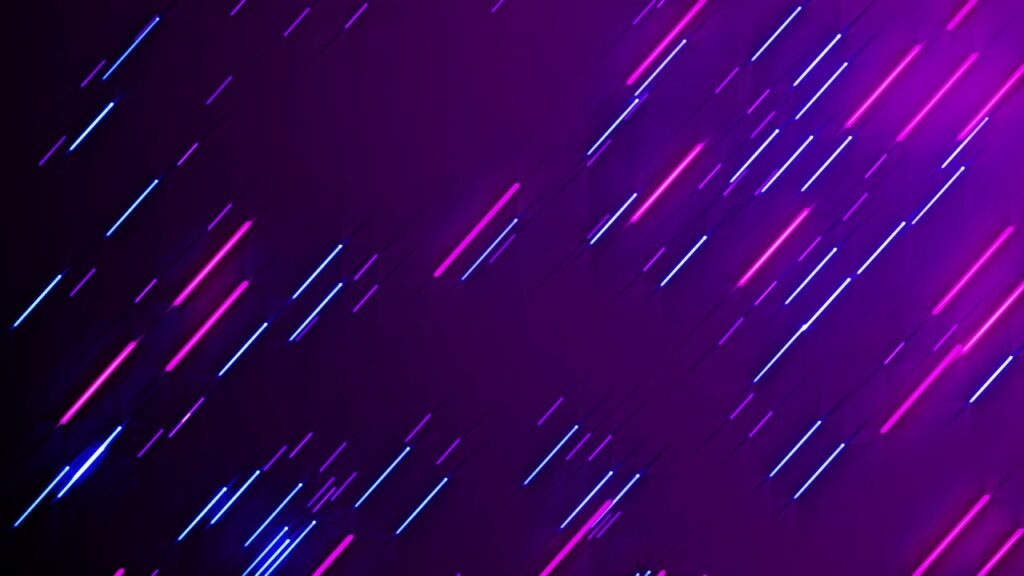 紫のネオン風の背景ループの動画素材