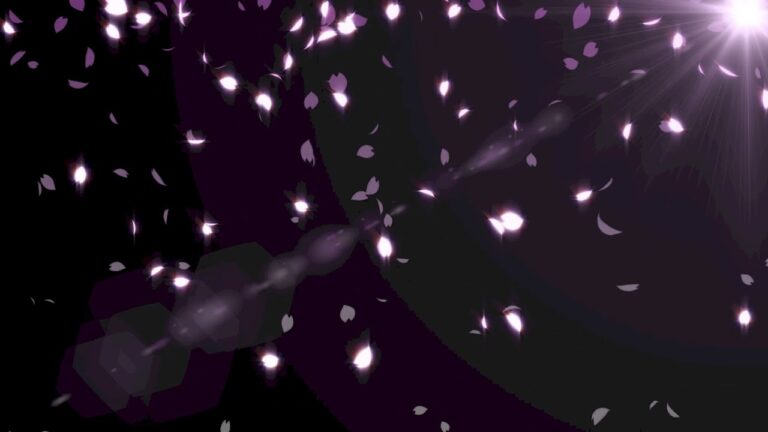 桜吹雪のパーティクル素材