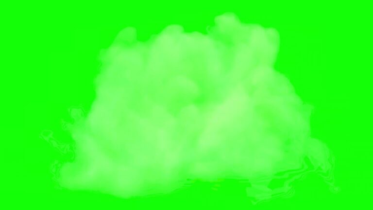 緑の爆発エフェクト素材