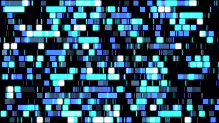 青いLED風の背景ループの動画素材