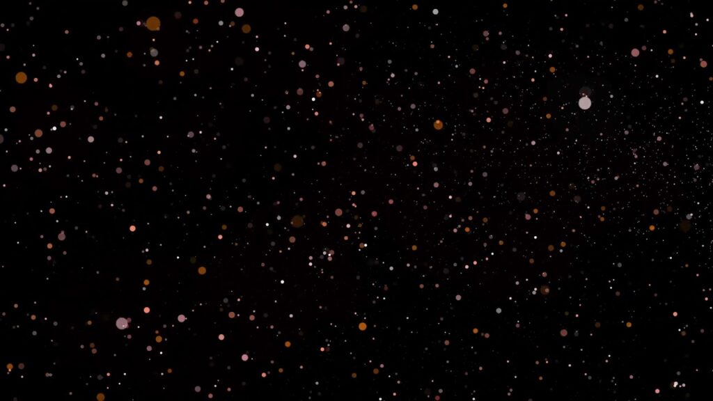 オレンジのパーティクルの動画素材