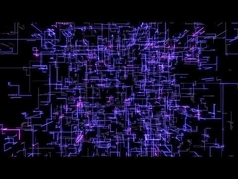 紫のラインの銀河の背景ループ素材