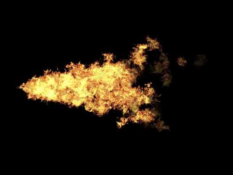 燃える炎のエフェクト素材