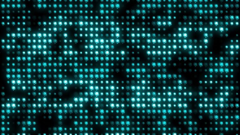 青いLED風の背景ループの動画素材