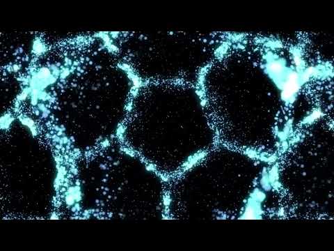 青い光の粒子エフェクト素材