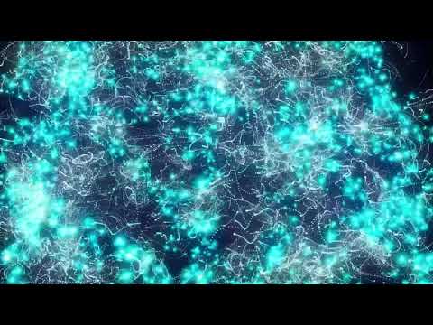 青いパーティクルの動画素材
