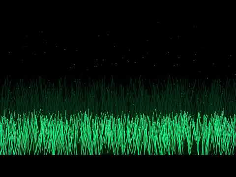 緑の光の粒子エフェクト素材