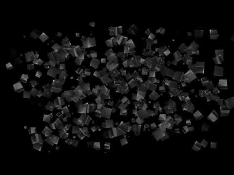 スクエア柄のポリゴン演出の動画素材