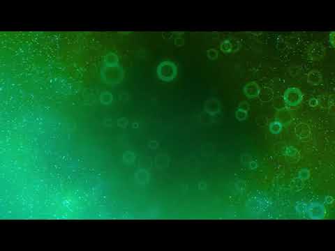緑の星が輝くループ素材