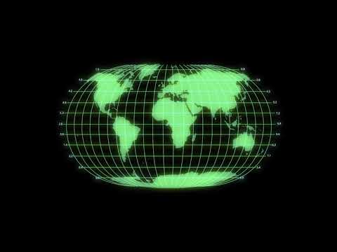 地球のホログラム風の演出素材