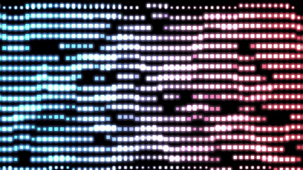 青いLED風の背景ループの動画素材