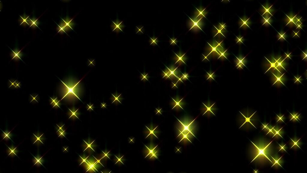 フラッシュする光の粒子エフェクト素材