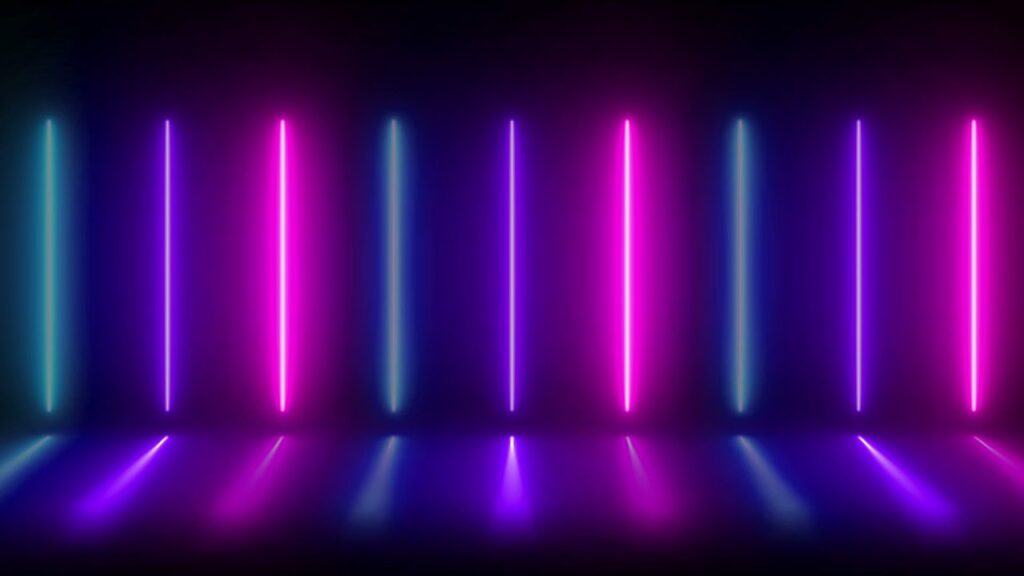 青いLED風のモーション背景素材