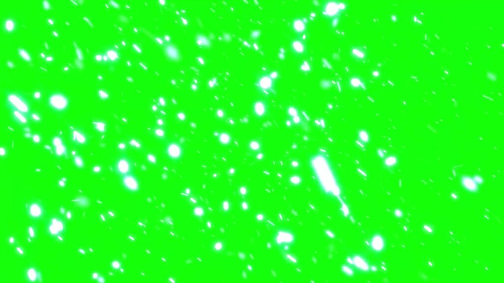 緑の雪のループ動画素材