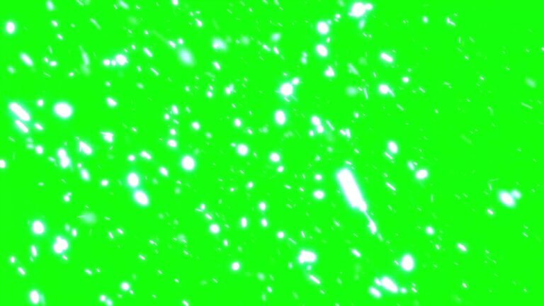 緑の雪のループ動画素材
