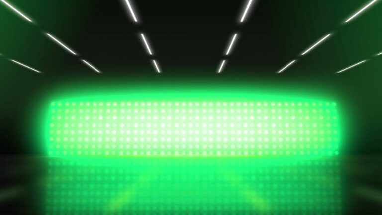 緑のLED風のモーション背景素材