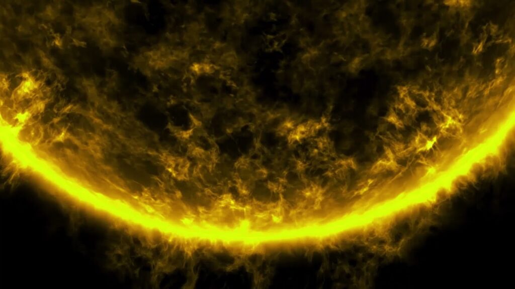 太陽の炎のループエフェクト素材