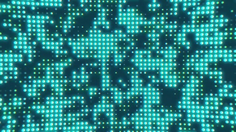 青いLED風の背景ループの動画素材