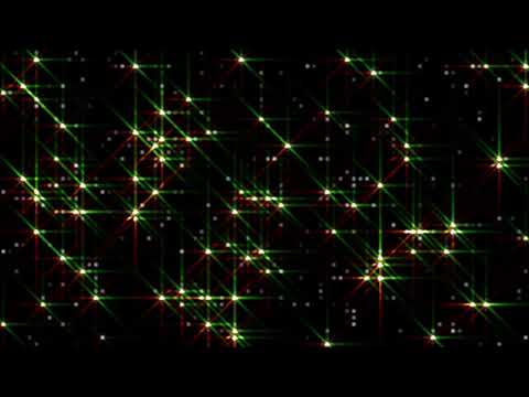 フラッシュする星が輝くループ素材
