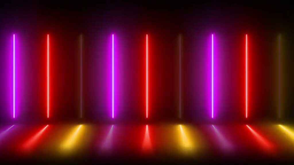 赤いLED風のモーション背景素材