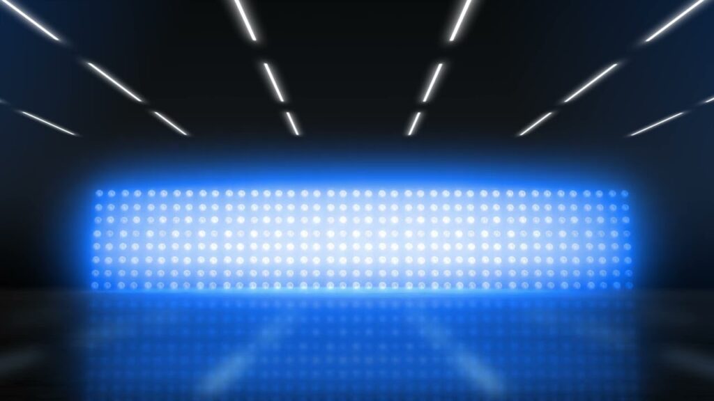 青いLED風の背景ループの動画素材