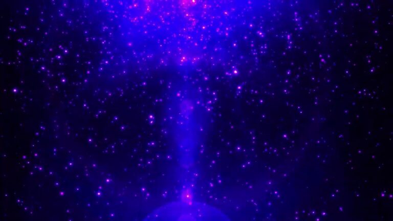 紫の光の粒子エフェクト素材