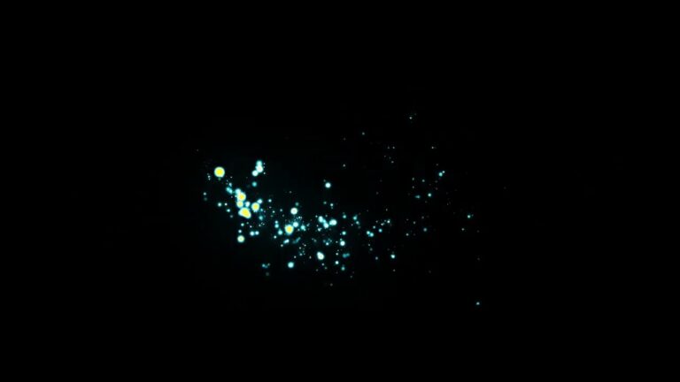 青いパーティクルの動画素材
