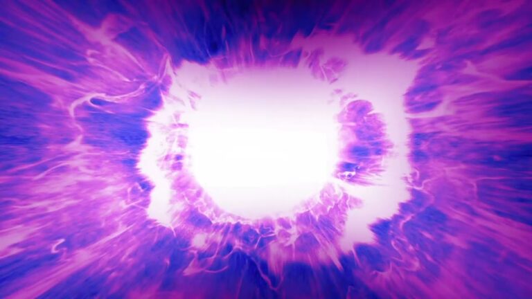 紫の爆破の衝撃エフェクト素材