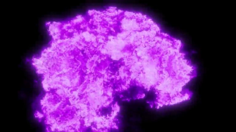 紫の爆発エフェクト素材