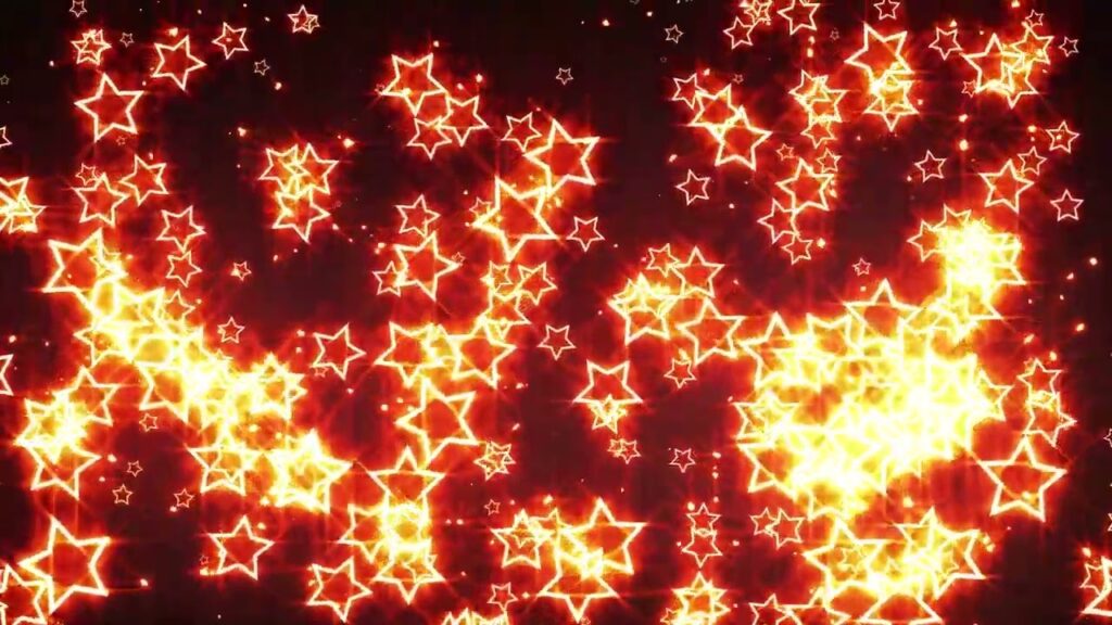 星が輝くループ素材