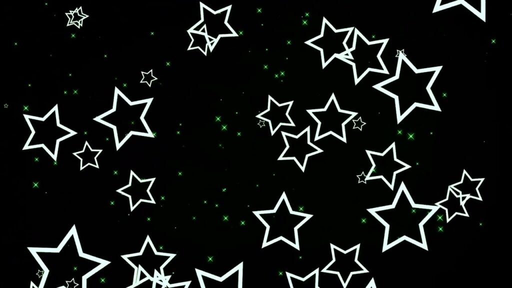 緑の星のパーティクル素材