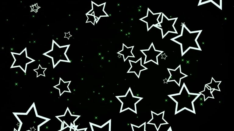緑の星のパーティクル素材