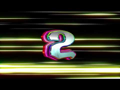 立体数字「2」のテキスト素材