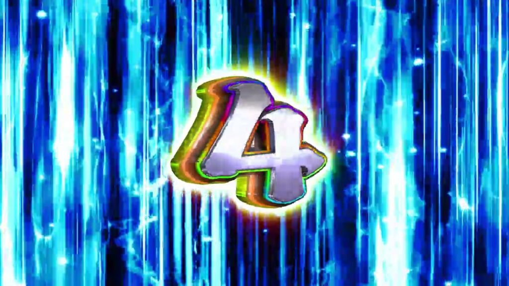 立体数字「4」のテキスト素材