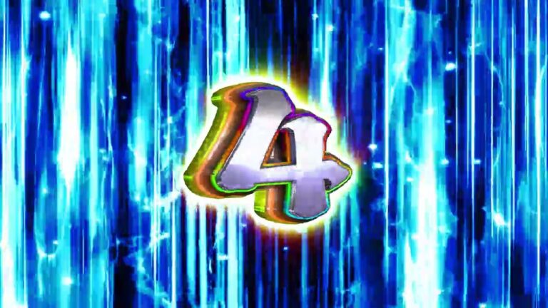立体数字「4」のテキスト素材