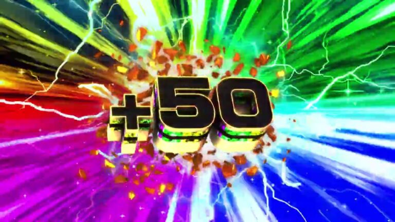 「プラス50」上乗せ数字テロップ素材