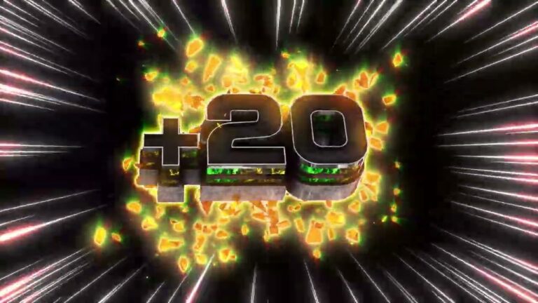 上乗せ数字テロップ素材